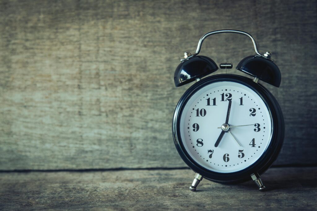 morning routine clock